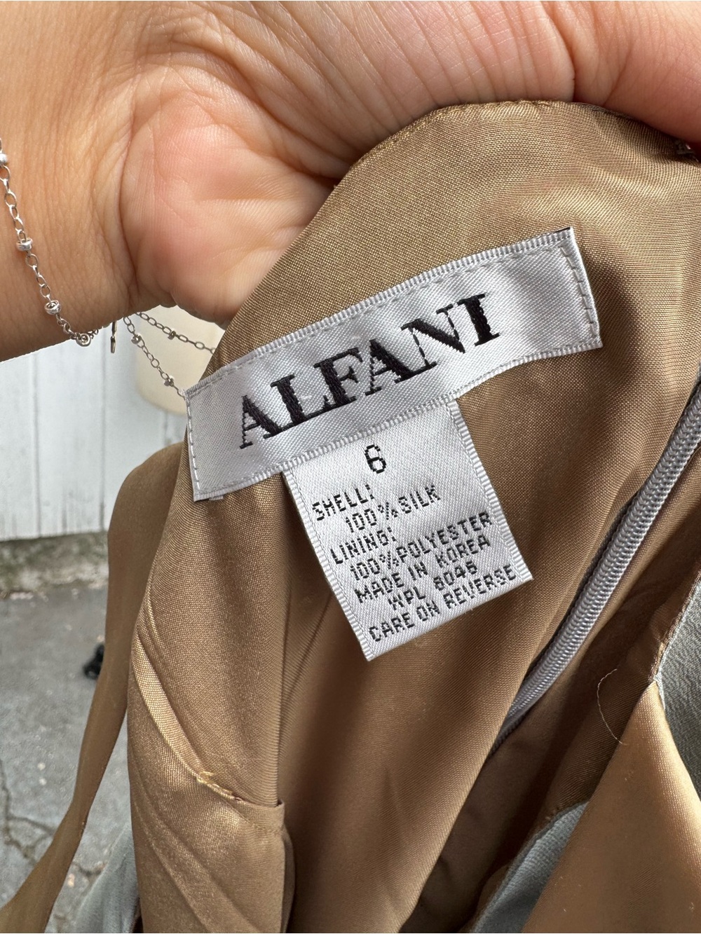Vintage Altano Silk Dress - Picture 5 of 5